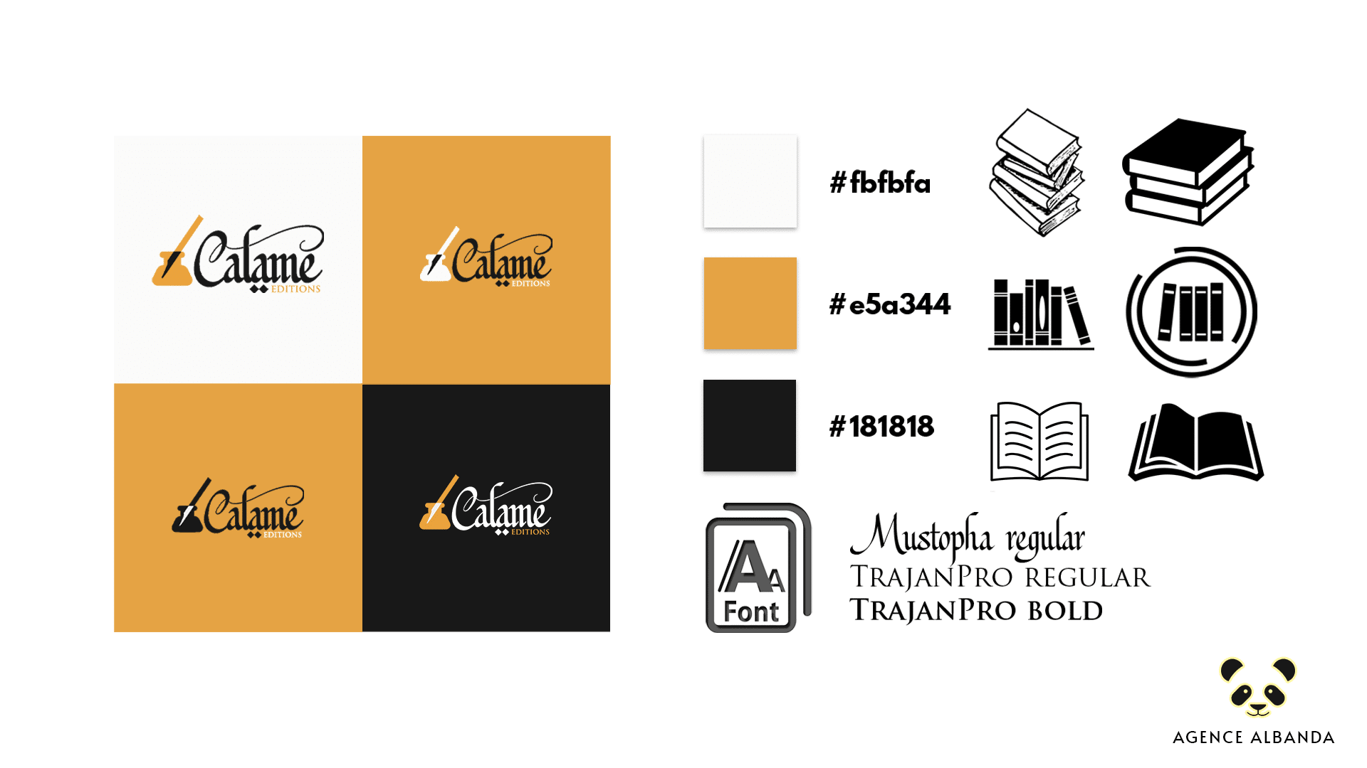 Charte graphique Calame Editions by Albanda